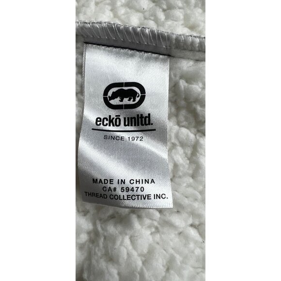 Ecko Unltd Mens Camouflage Hooded Vest Sherpa Lining Sleeveless Full-Zip Size XL - Picture 10 of 14